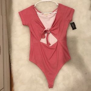 Gingham Tie front bodysuit